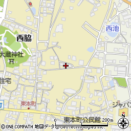 兵庫県西脇市西脇614-2周辺の地図