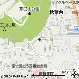 滋賀県大津市秋葉台15-38周辺の地図