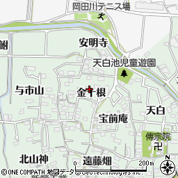 愛知県知多郡東浦町緒川金十根30周辺の地図