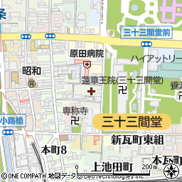 京都府京都市東山区辰巳町周辺の地図