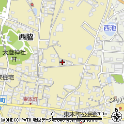 兵庫県西脇市西脇614-1周辺の地図