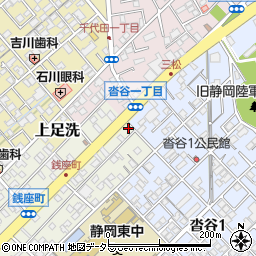 静岡県静岡市葵区銭座町66周辺の地図