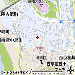 京都府京都市右京区西京極末広町周辺の地図