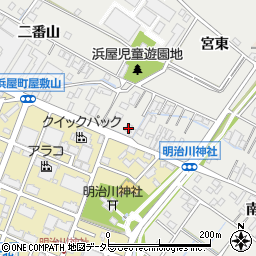 愛知県安城市浜屋町屋敷山1周辺の地図