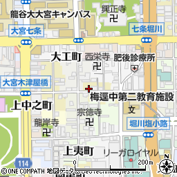京都府京都市下京区木津屋町周辺の地図