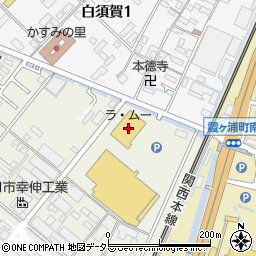 ラ・ムー四日市店周辺の地図