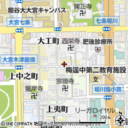 京都府京都市下京区木津屋町周辺の地図