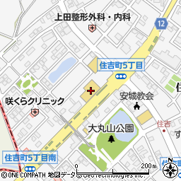ＨｏｎｄａＣａｒｓ東海安城住吉店周辺の地図