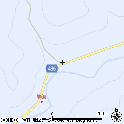 愛知県新城市作手岩波中平周辺の地図
