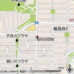 三重県四日市市桜花台周辺の地図