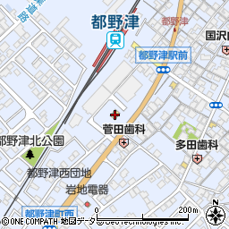 ローソン都野津駅前店周辺の地図