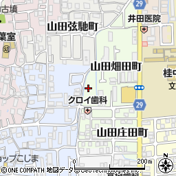 京都府京都市西京区山田畑田町周辺の地図