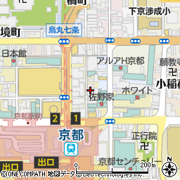 華かざり　京都駅前店周辺の地図