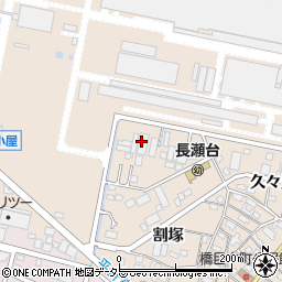 愛知県岡崎市橋目町（東水通）周辺の地図