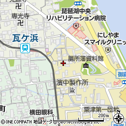 滋賀県大津市御殿浜2-5周辺の地図