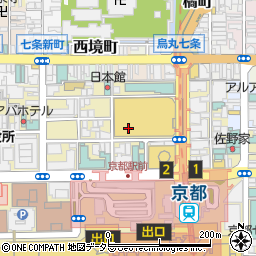 HUB 京都ヨドバシ店周辺の地図