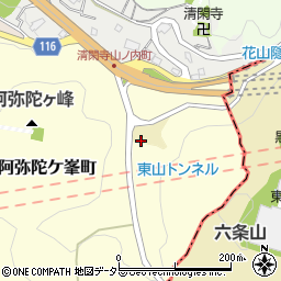 京都府京都市東山区今熊野東山町周辺の地図