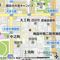 京都府京都市下京区樽屋町388周辺の地図