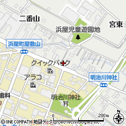 愛知県安城市浜屋町屋敷山4周辺の地図