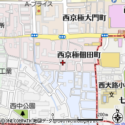 京都府京都市右京区西京極佃田町15-9周辺の地図