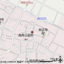 三重県四日市市高角町140-3周辺の地図