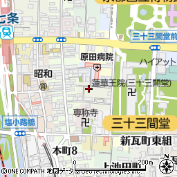 京都府京都市東山区辰巳町594周辺の地図