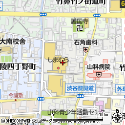 京都府京都市山科区竹鼻西ノ口町周辺の地図