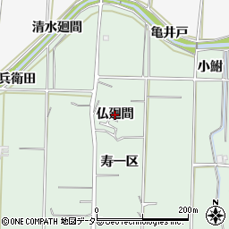 愛知県東浦町（知多郡）緒川（仏廻間）周辺の地図