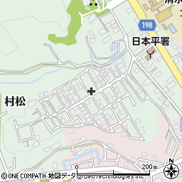 静岡県静岡市清水区村松3248-11周辺の地図