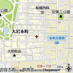 アンジュ大岩本町周辺の地図