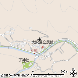 静岡県伊豆市大沢周辺の地図