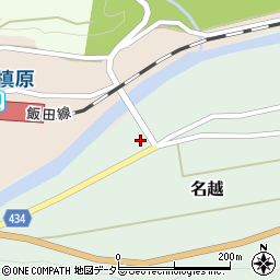 愛知県新城市名越宮ノ前周辺の地図