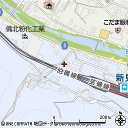 岡山県新見市西方536-4周辺の地図