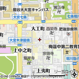 京都府京都市下京区樽屋町382周辺の地図