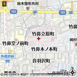 京都府京都市山科区竹鼻立原町周辺の地図