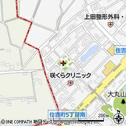 横枕公園周辺の地図