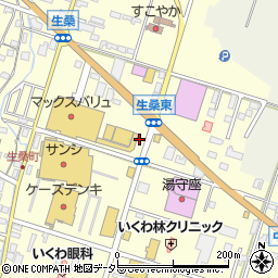 港屋 生桑店周辺の地図