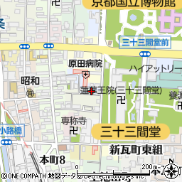 京都府京都市東山区辰巳町600周辺の地図