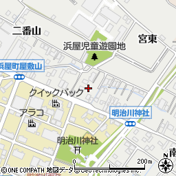 愛知県安城市浜屋町屋敷山2周辺の地図