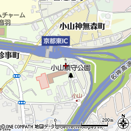 京都府京都市山科区小山鎮守町54周辺の地図