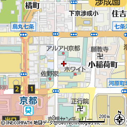 パデシオン京都駅前２番館周辺の地図