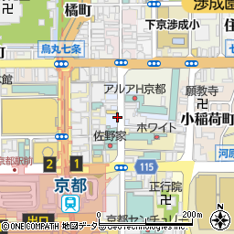 ブルーム　京都店周辺の地図