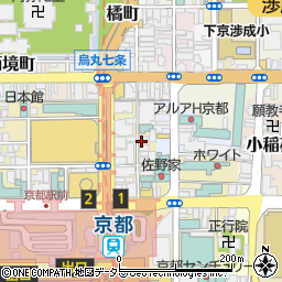 輝月 京都駅前店周辺の地図