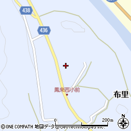 愛知県新城市布里小松ケ根周辺の地図