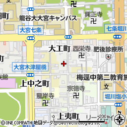 京都府京都市下京区樽屋町380周辺の地図