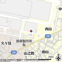 愛知県岡崎市北野町荒古周辺の地図