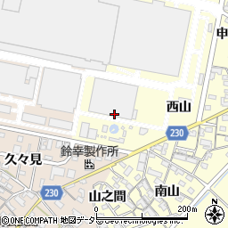 愛知県岡崎市北野町（荒古）周辺の地図