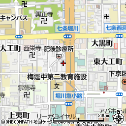 都日石株式会社京都駅前給油所周辺の地図