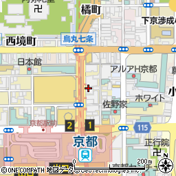 アップ教育企画研伸館プライベートスクール京都校周辺の地図