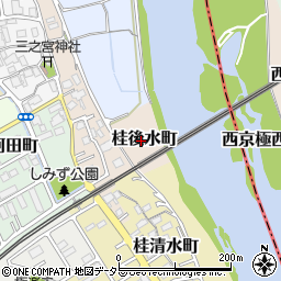 京都府京都市西京区桂後水町周辺の地図